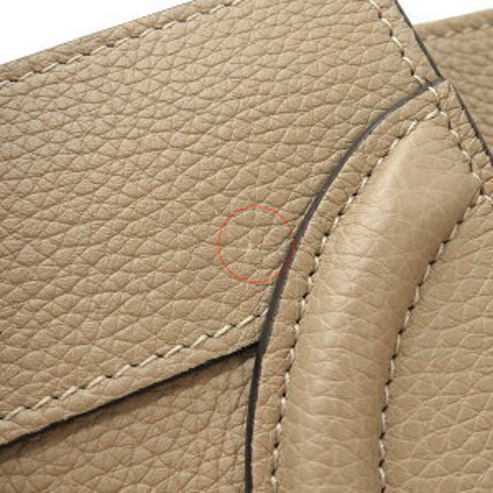 Celine Beige Shopper Handbag Tan Leather Luggage - Picture 6 of 9